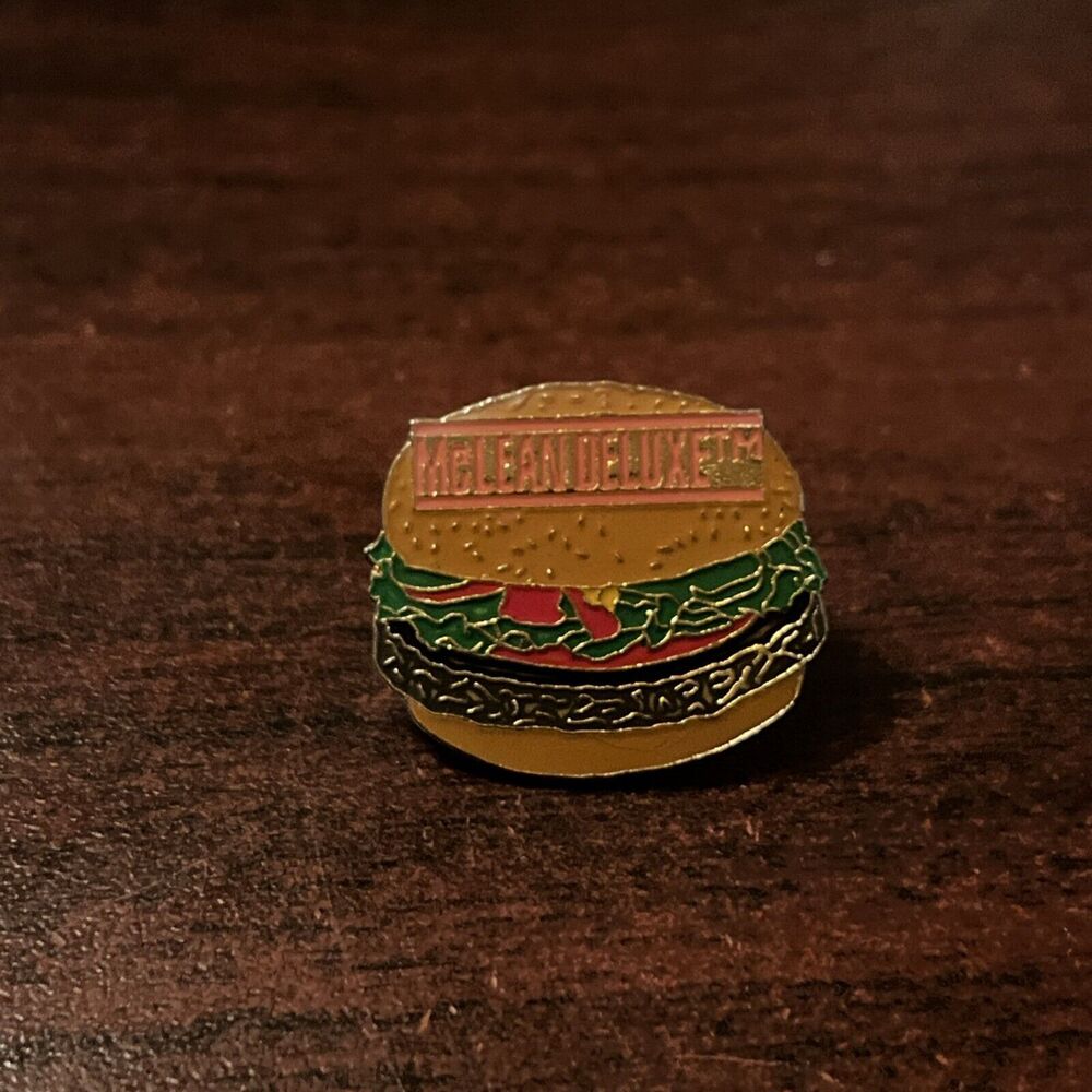 McDonald’s McLean Deluxe Hamburger‎ Employee Lapel Hat Pin